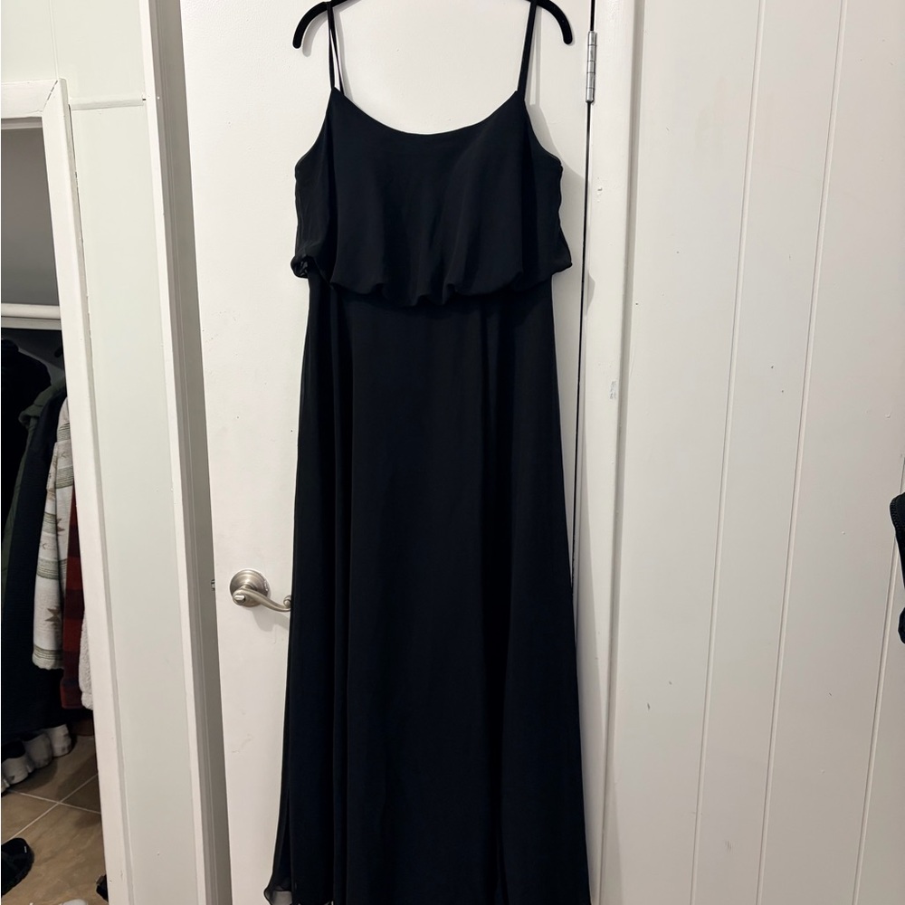 Azazie Black Maxi Dress